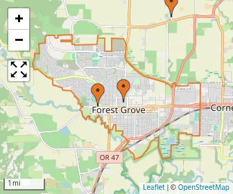 Area schools map